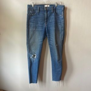 Madewell 10" High-Rise Skinny Jeans: Drop Step-Hem Edition, 31